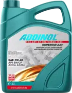   ADDINOL SUPERIOR 040 0W40 (4L) (72097925)